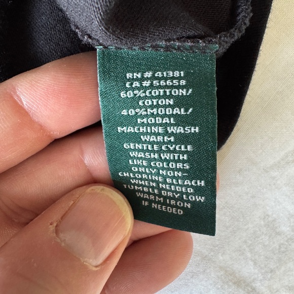 Lauren Ralph Lauren Women's Short‎ Bell Sleeve Popover Tee Black Size S Preppy - Picture 7 of 12